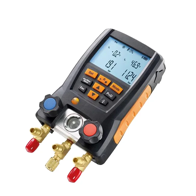 Wholesale Refrigeration Ac Digital Manifold Gauges Set With Release Valve Electronic Refrigerant Meter Temperature