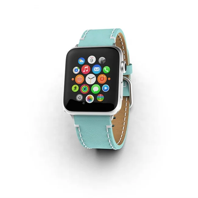 Ремешок из натуральной итальянской кожи для Apple Watch 42 мм 38 браслет на запястье 40/44 бесплатная