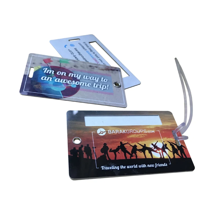 Personalized Flight Crew Luggage Tag with Loop Attached