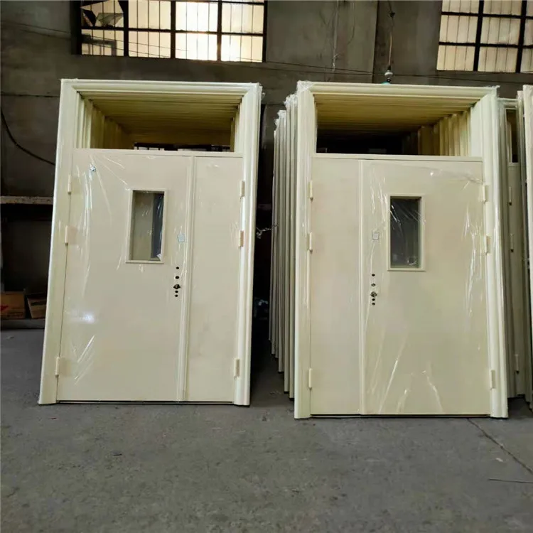 Cheap School Hospital Building Materials Steel Fireproof Sliding Security Door