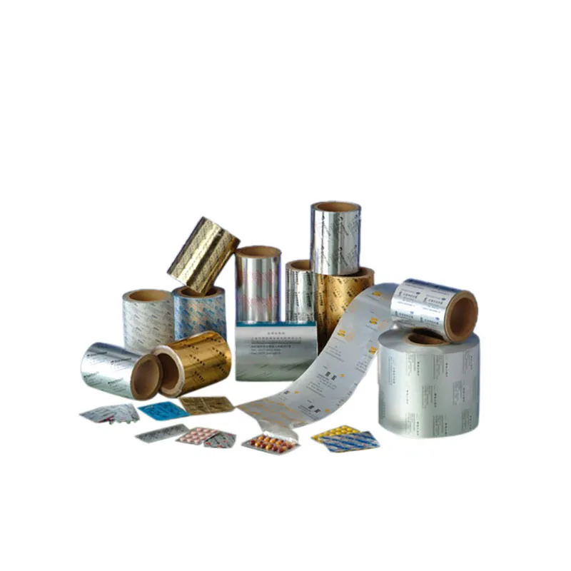 PTP pharmaceutical aluminum foil Packaging foil Custom Printing OP/AL/VC Medicinal Aluminum Foil