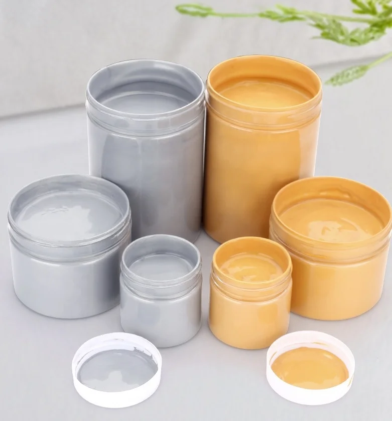 Gold Silver Color 500ml Acrylic Paint Cans Package Waterproof DIY Plaster Doll Paint
