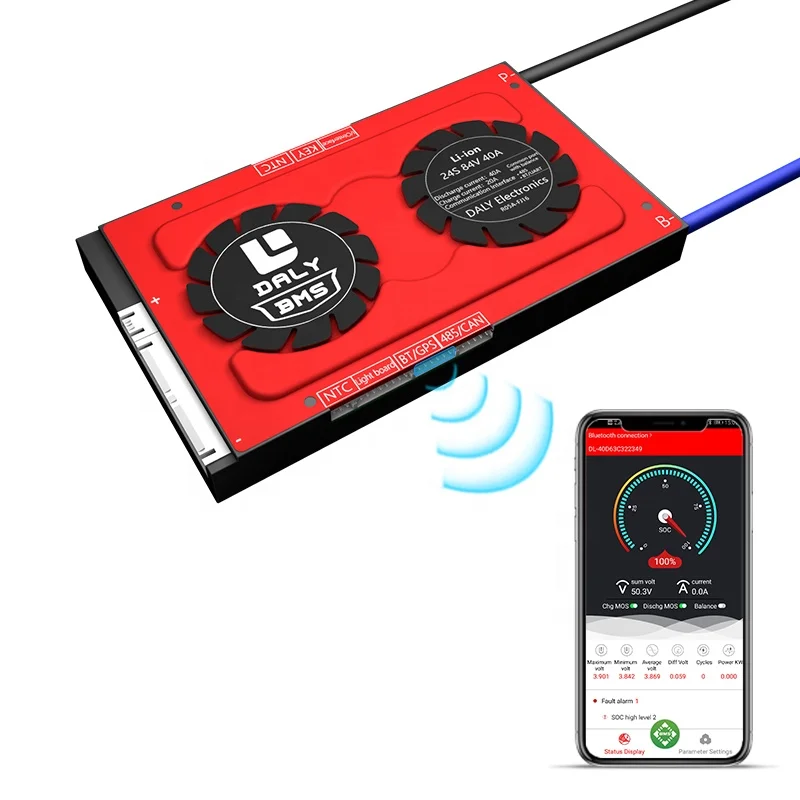 Daly PCB PCBA smart bms 18650 BMS 84 в 24S 40A для литий-ионного аккумулятора 3 7
