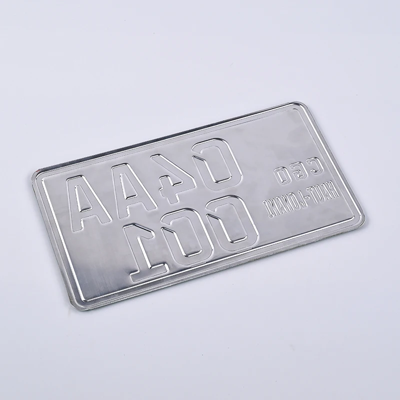 New Arrival Wholesale Custom High Quality Manufacturer Printed Metal Sign Aluminum Reflective Embossed Car Number License Plate
