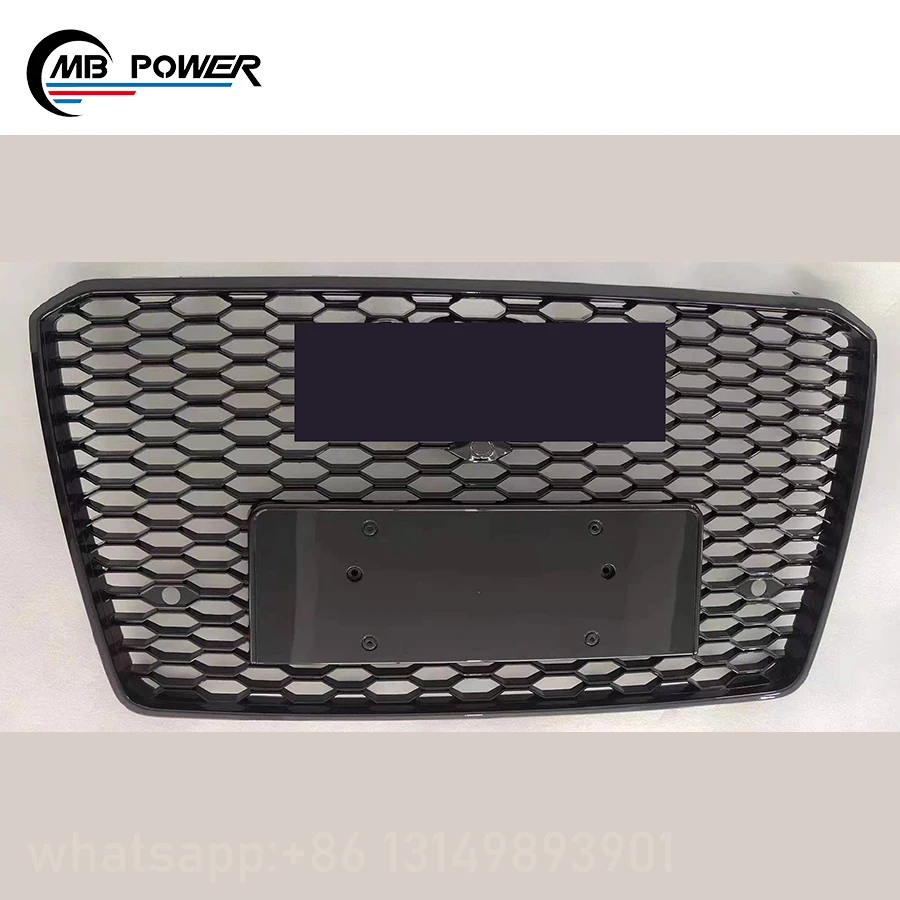 HIGH QUALITY ! A8 upgrade to RS8 2012-2014 year grille and rear diffuser exhaust tips A8 to RS8 style car parts