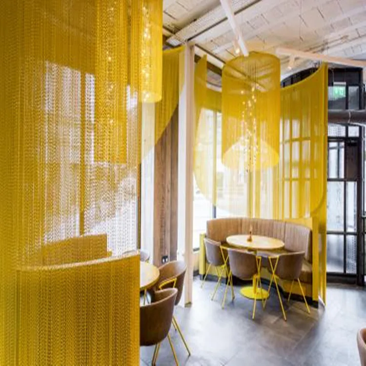 
Ceiling hanging metal curtain for home deco 