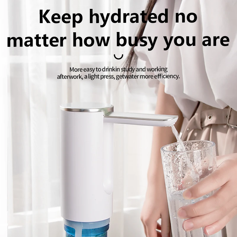 New Foldable Portable Wireless Digital Display Touching Key Folding Storage Automatic Electric Folding Water Dispenser Pump