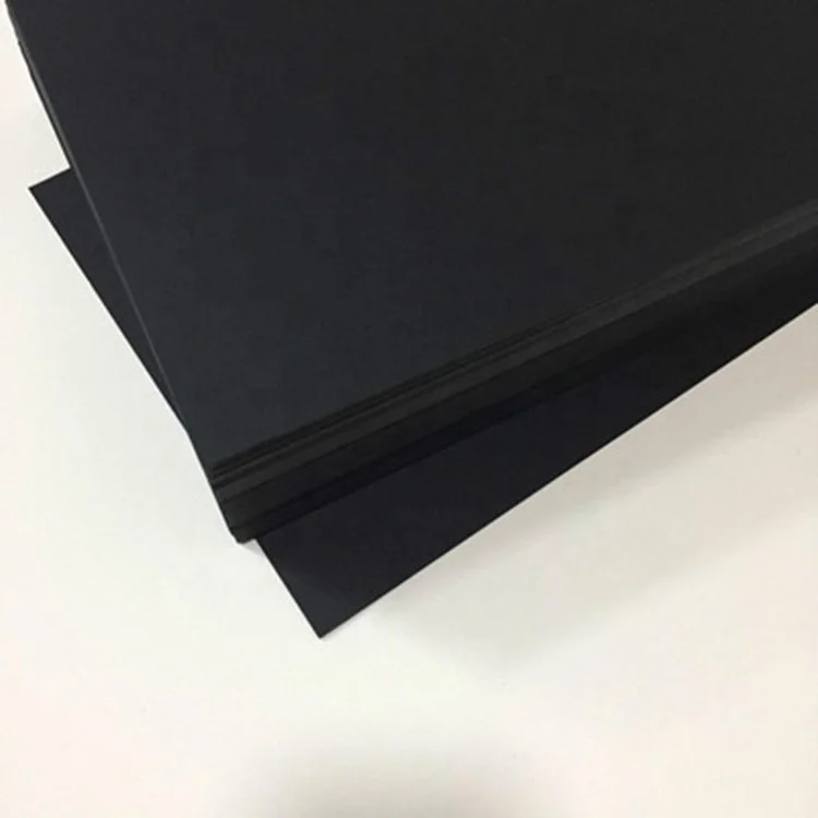Custom Size Thickness coated black cardboard paper with Factory Price