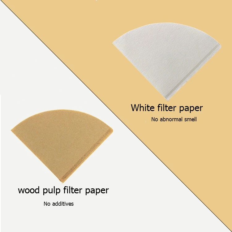 
100pcs/bag coffee paper filter coffee filter paper packaging coffee paper filter 
