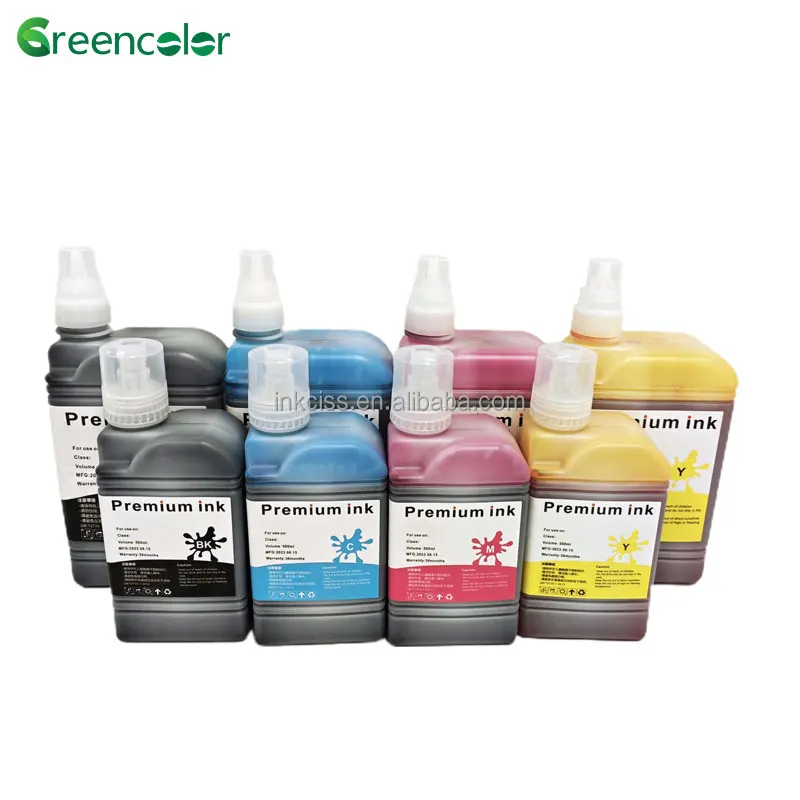 Greencolor premium 1000ml 500ml printer ink water Based Refill dye Ink for HP pagewide 452dw 477dw 552dw 476 950 953 955