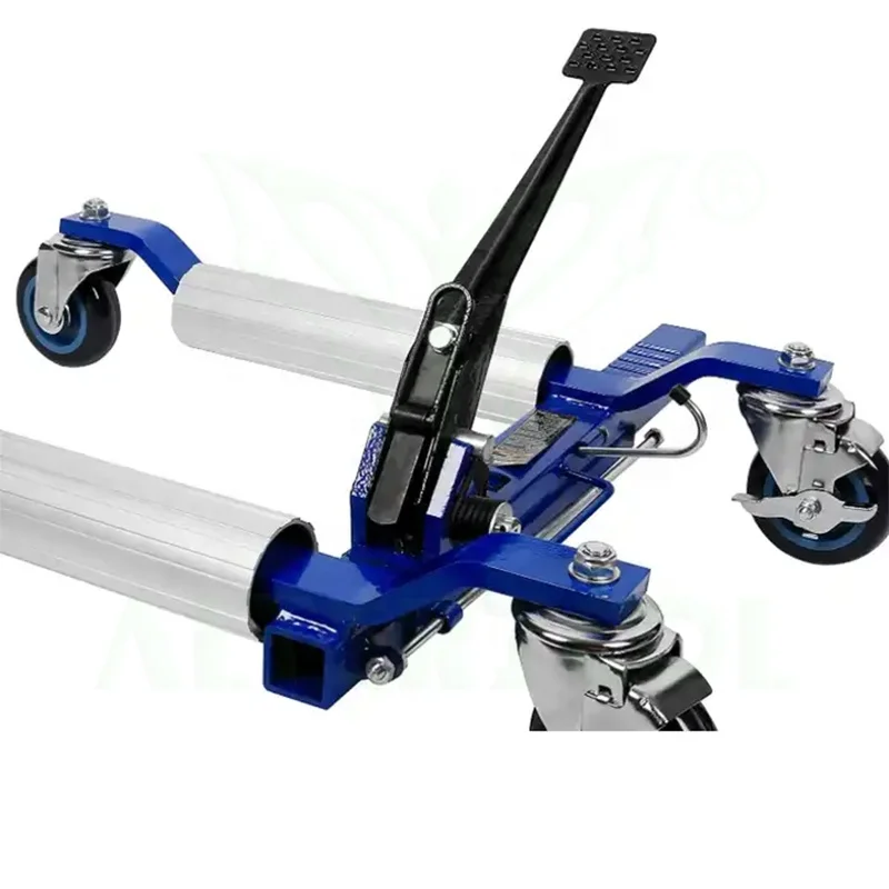 Altertool High Quality 9Inch Hydraulic Auto Moving Position Dolly 1500Lbs Wheel Dolly Jack for Car
