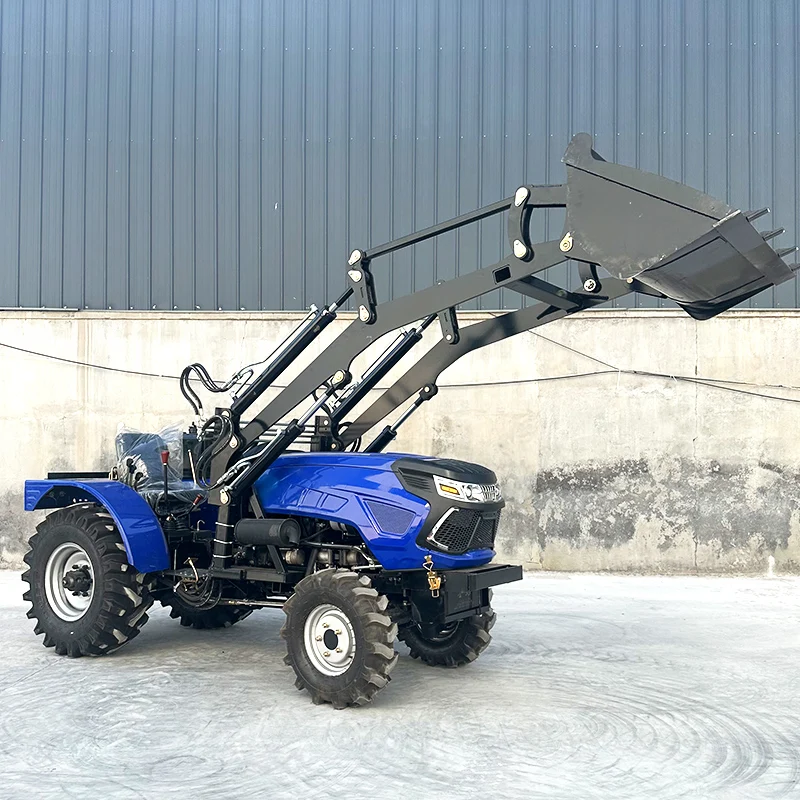 Agricultural Walking Power Tractor Trailer Four Wheel Tractor 60HP ripper for tractor farming