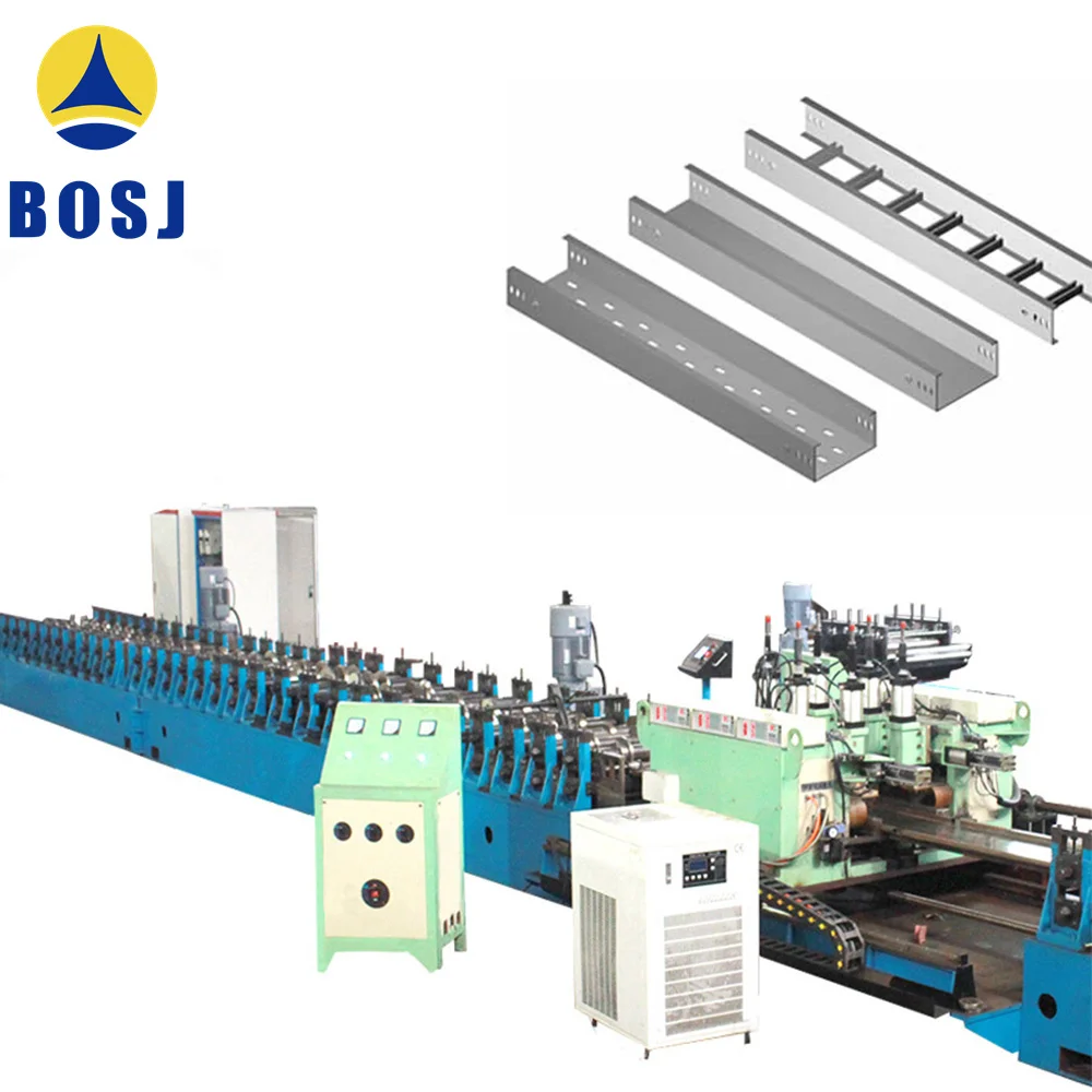 Perforated Cable Tray With Accessories Galvanized Steel Cable Tray making  machine cable tray roll forming machine