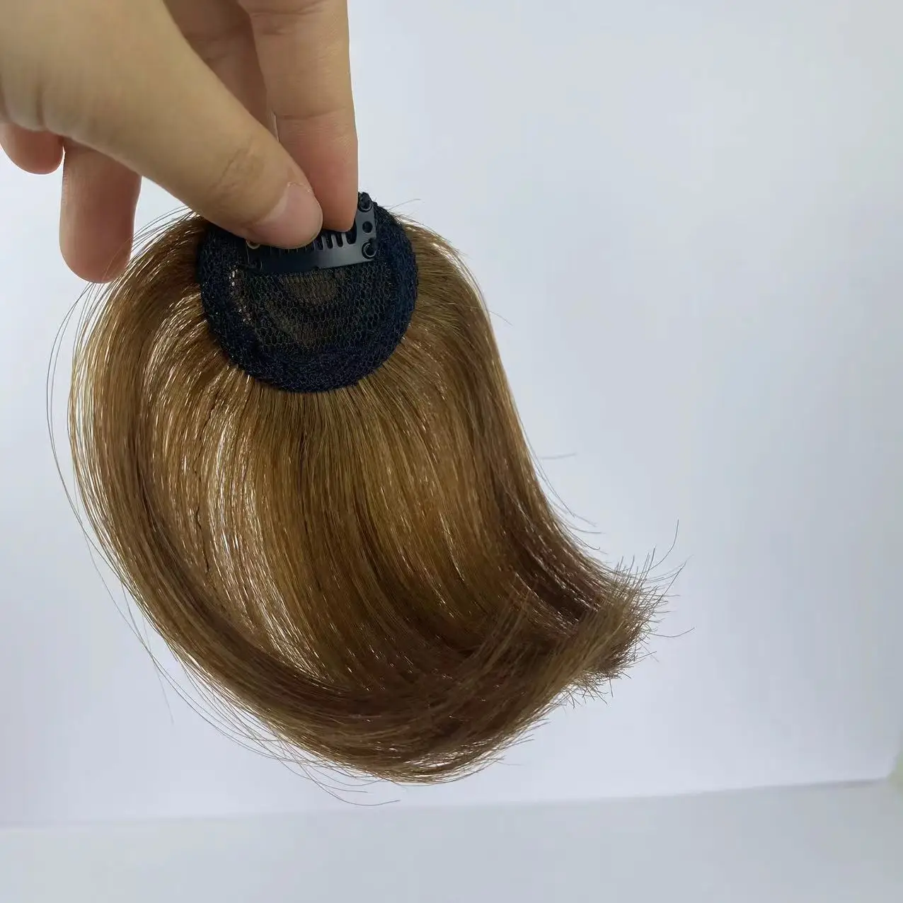 Bangs No Sideburn Natural Hair Straight Fringe Human Hair Wigs Net Base Human Hair Fringe Clip In Bangs Fringe For Women