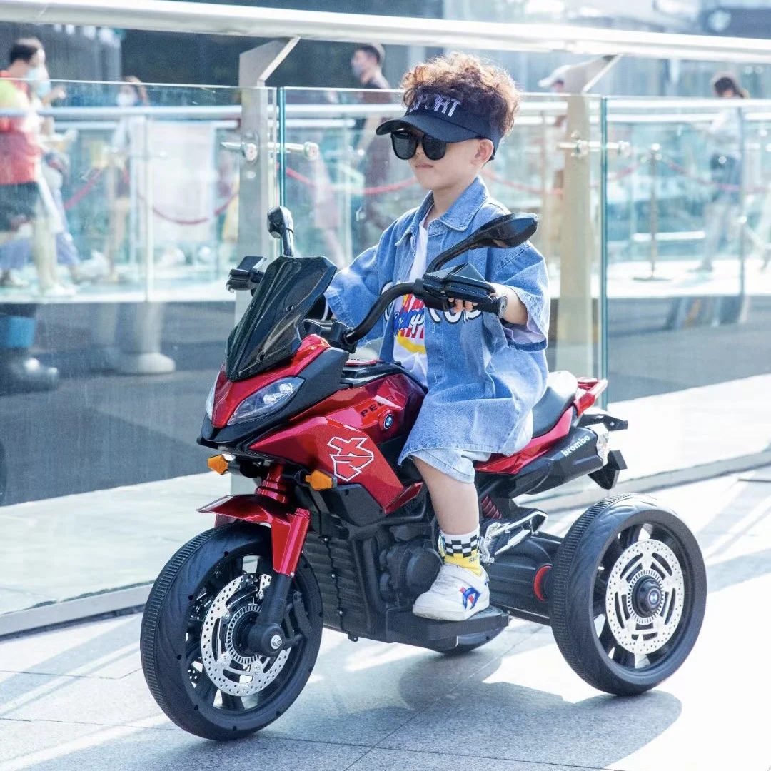 Kids ride on motorcycle battery powered stylish  a real motorcycle dirt bike toy motorcycle with 4 wheels and for kids electric
