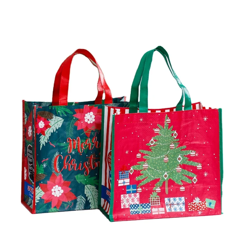 Reusable Polypropylene Packaging Shopping Bag Laminated pp woven bag With Custom Logo