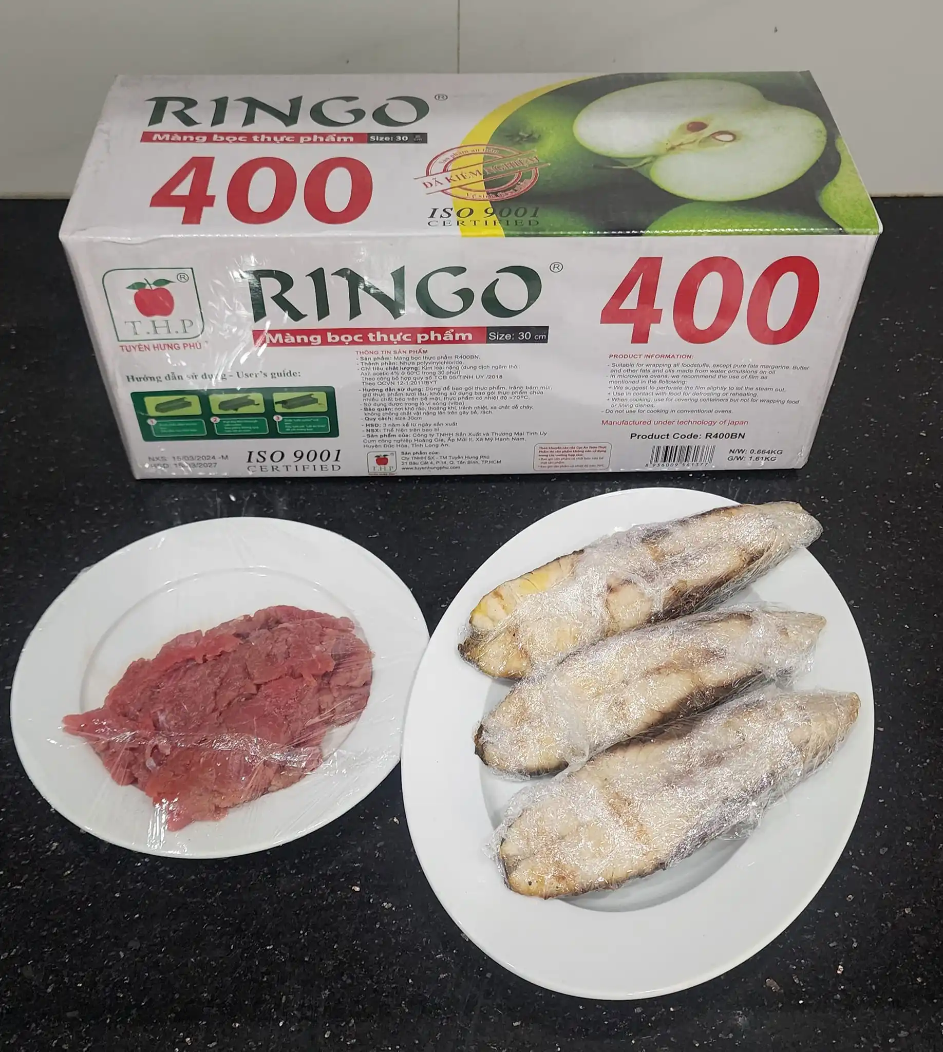 soft pvc film plastic transparent film roll waterproof food and meat packaging 30cm*400m pvc food cling film jumbo roll