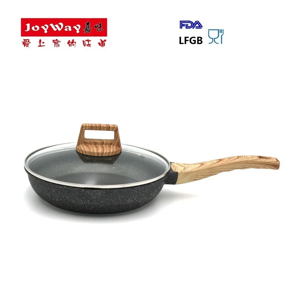 Die cas aluminium fry pan 24cm 28cm ceramic coating fry pan with marble coating