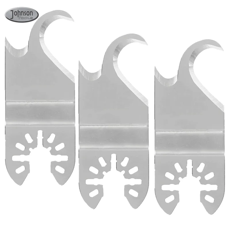 3 Pcs Multi Tool Saw Blades Oscillating Multi Tool Knife Blade for Cutting Roofing Asphalt Shingles PVC Floor Carpet Cardboard