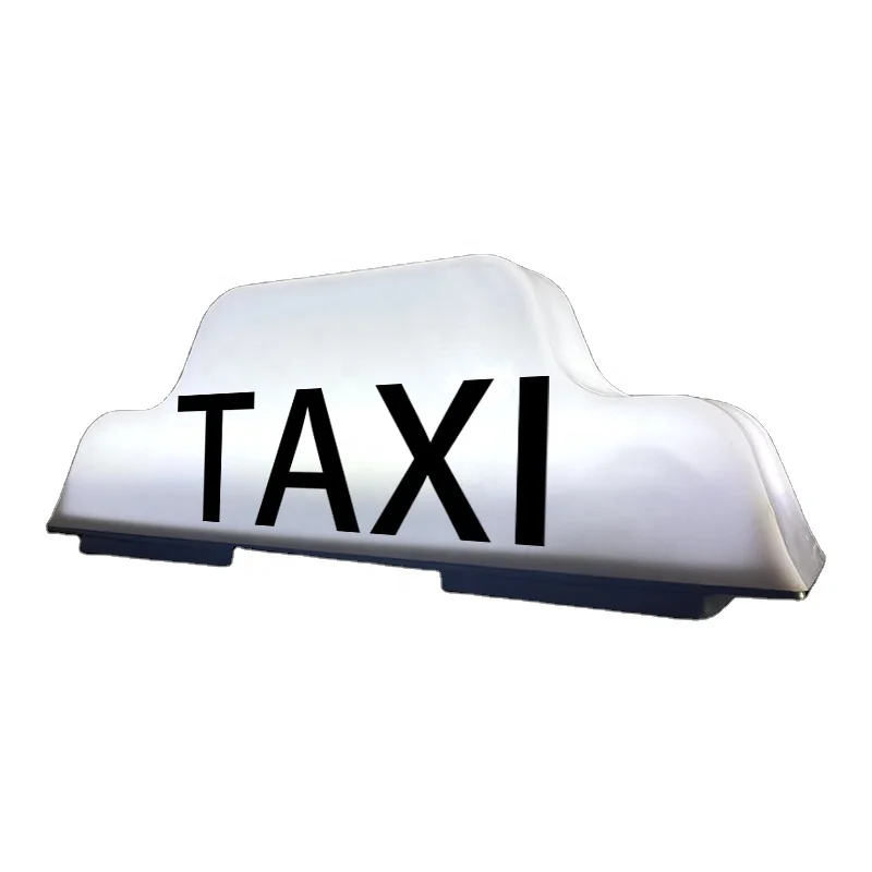 Mass-product AD car roof light with waterproof led light strips Taxi sign light box