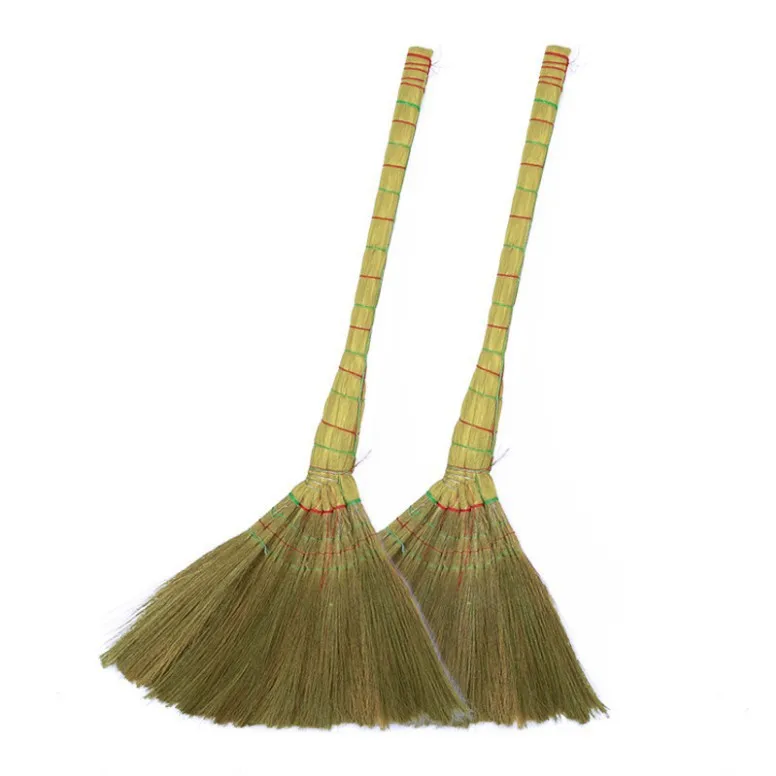 Soft Miscanthus Broom Household Hand Made Angle Brooms Natural Environmental Protection Hand Brooms
