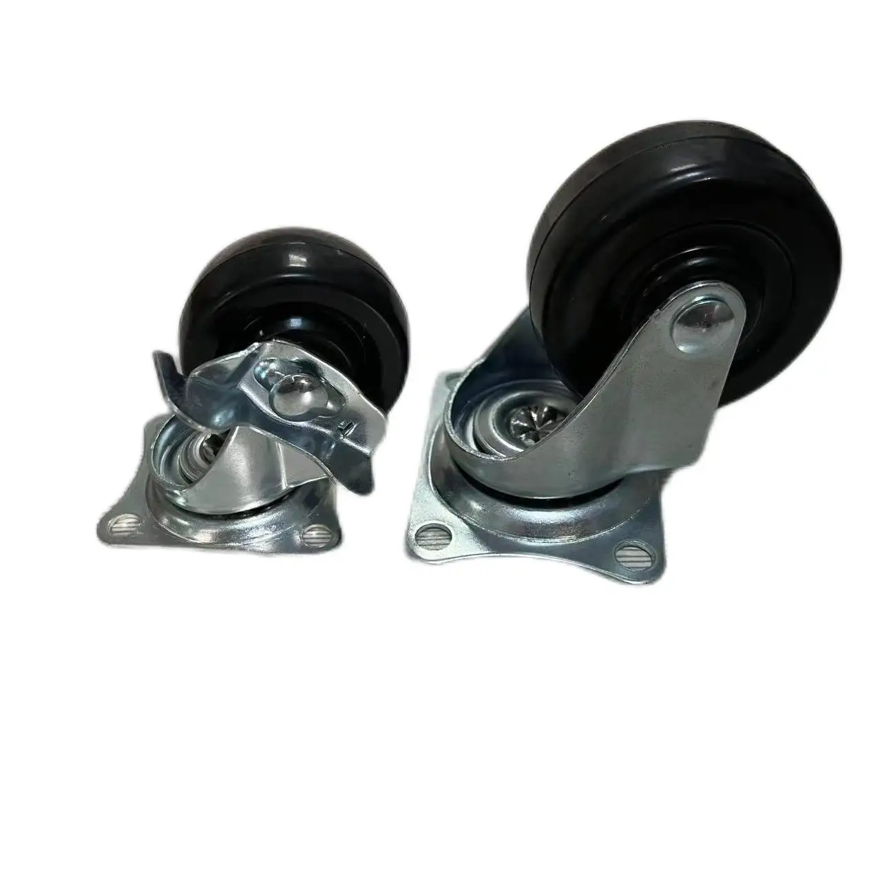 rubber universal wheel small caster solid elastic pulley steering audio furniture mute wheel