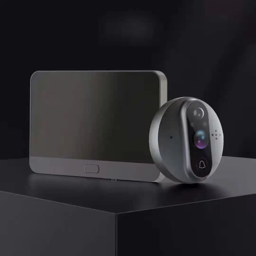 Wi-Fi дверной глазок видео дверной глазок цифровой 1080P smart просмотра глаз поддержка Ubox App управление PIR