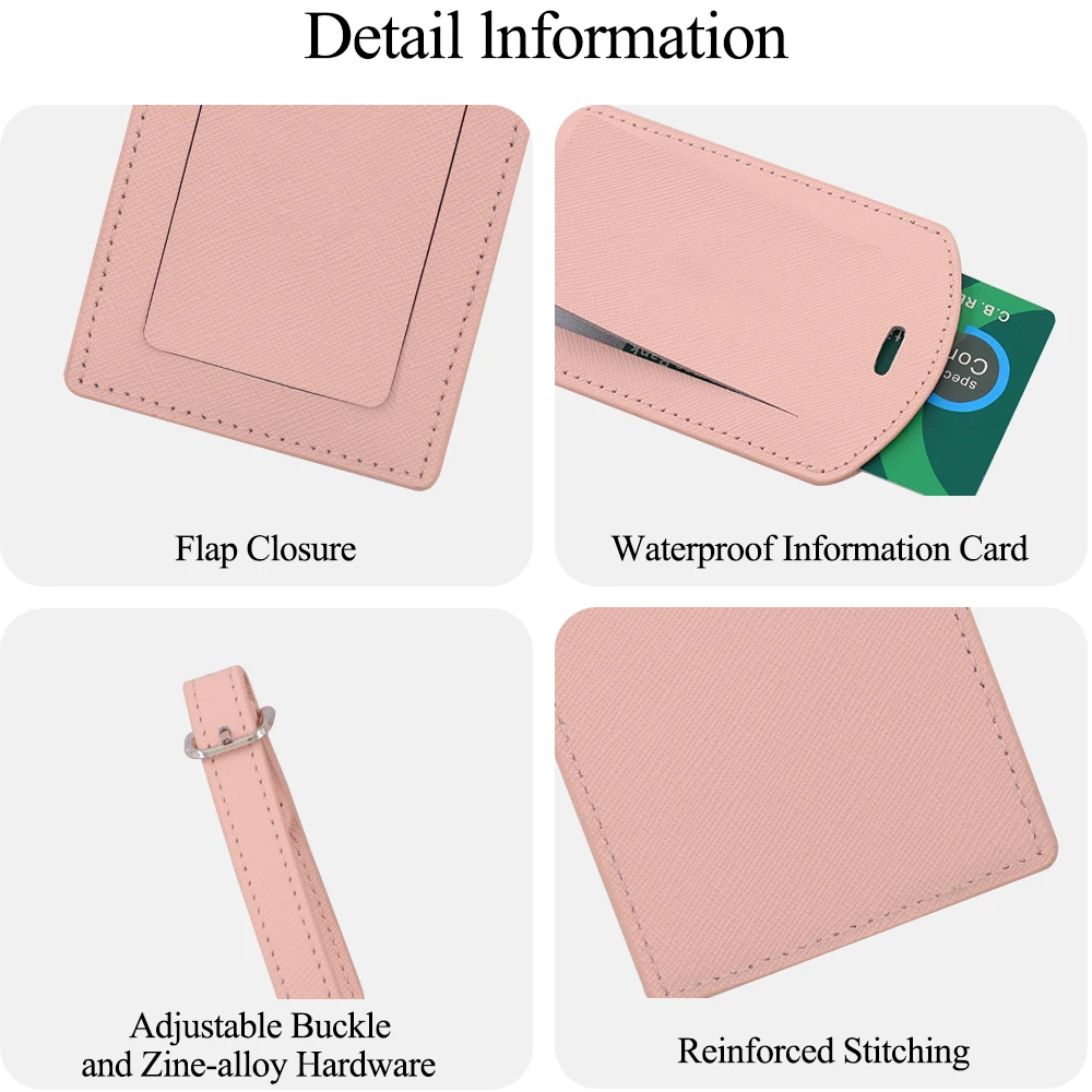 Factory wholesale Personalized Bridesmaid Gift Name ID Address Tag Suitcase travel Luggage Tag