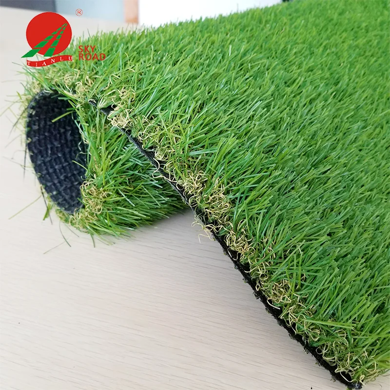 4 tone colors artificial landscaping synthetic turf  grass for garden grass with wholesale price