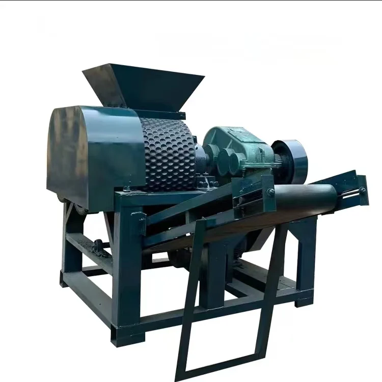 Hot sale Double Rollers Coconut Coal Ball Pressing Maker Machine Charcoal Dust Briquette Ball Press Moulding Making Machine