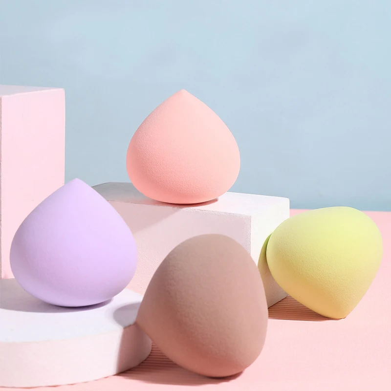 Oem Custom Makeup Sponge Beauty Cosmetic Foundation Makeup Sponge Applicator Puff Soft Make Up Beauty Sponge Blender With Box