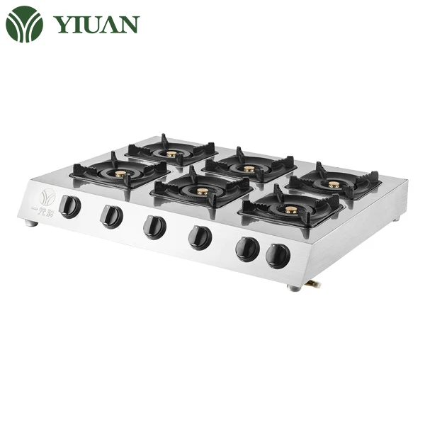 kitchen appliance stainless steel 4 burners plate gas cooker stove for hotel restaurant