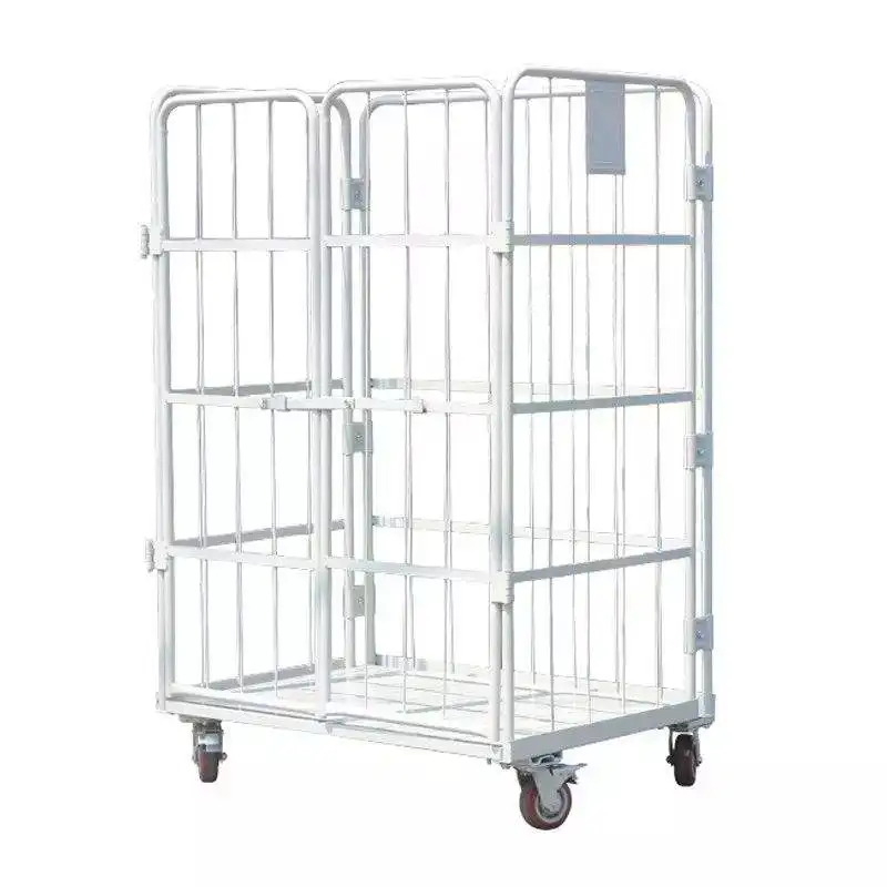 European Four Sides Security Storage Cart/Trolley/Logistic Roll Container