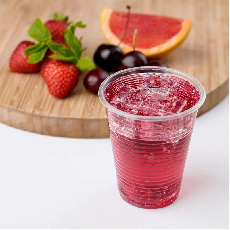 Plastic Disposable Cups For Juice Milk  Clear Plastic Cups Recyclable PP Glasses Party  Picnic BBQ Travel