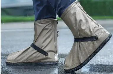 silicone rain shoe covers Wholesale of rain shoe covers PVC outdoor tourism high tube and waterproof  anti slip shoe covers