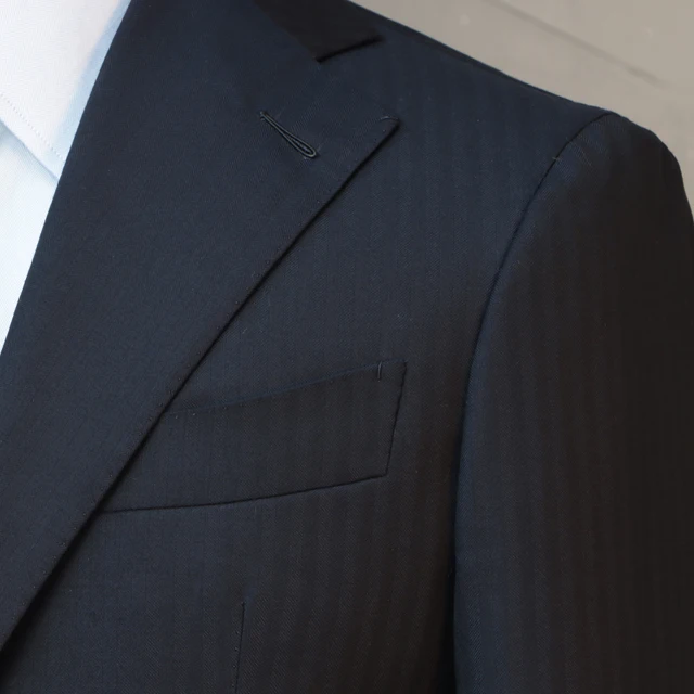 MTM Italian Style Fully Handmade Full Canvas Bespoke Tailor Custom Suits  Business  Mens Suit  High Quality Black Suit 100%Wool