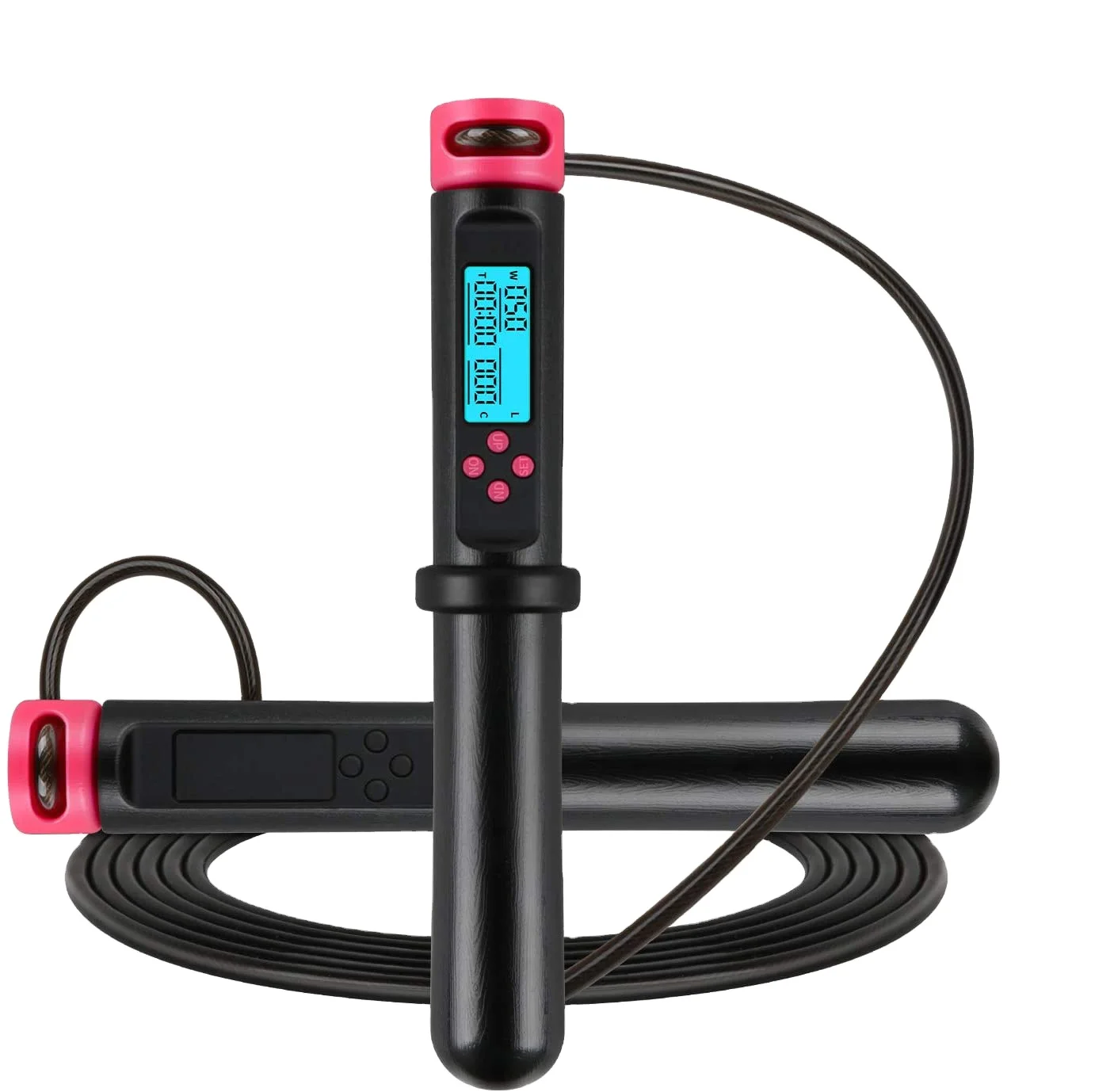 Wholesale Supplier high Quality Electric Smart Handles Black Jump Rope
