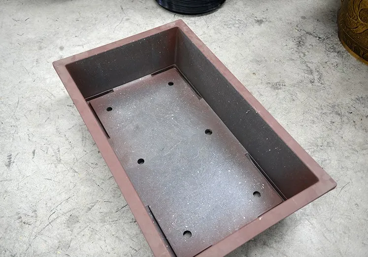 For bonsai lovers Large size rectangle Aluminum plastic garden tree pots enhanced material