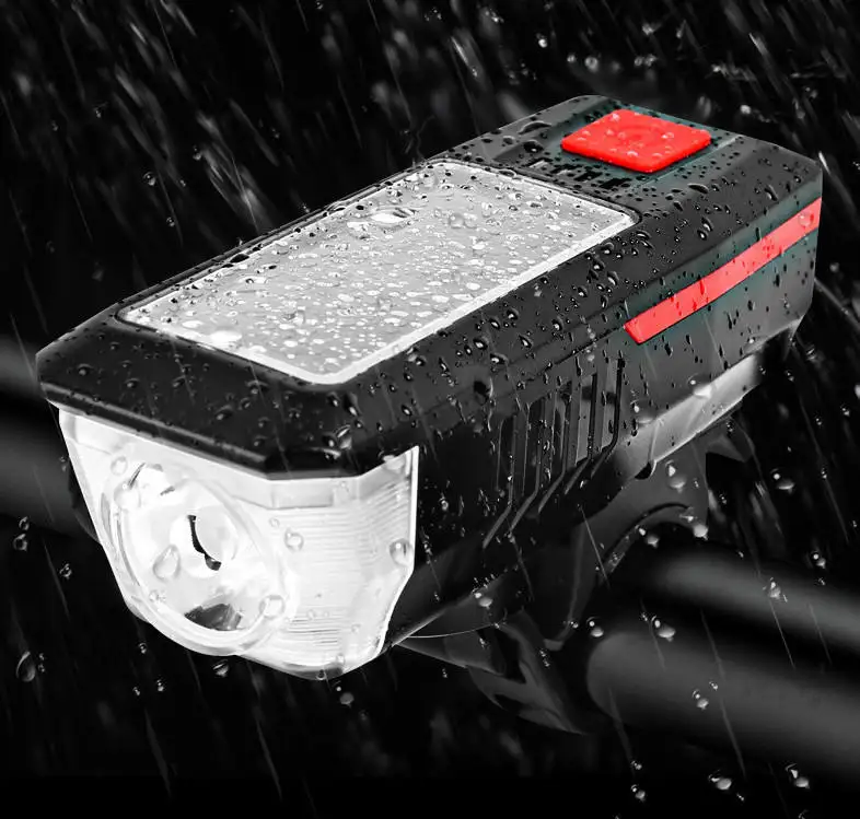 Solar USB Rechargeable Bicycle Headlights Cycling Equipment Bike Accessories Bicycle Light