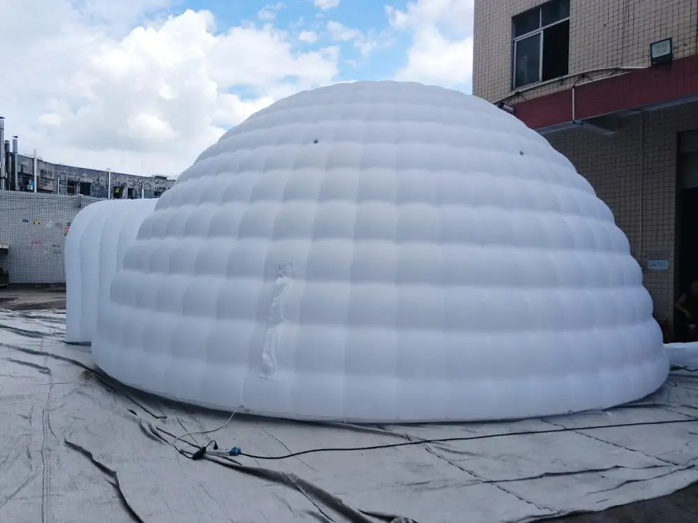 Buy stock inflatable luna wedding dome tents, customized white inflatable bubble tent for party exhibition event tents