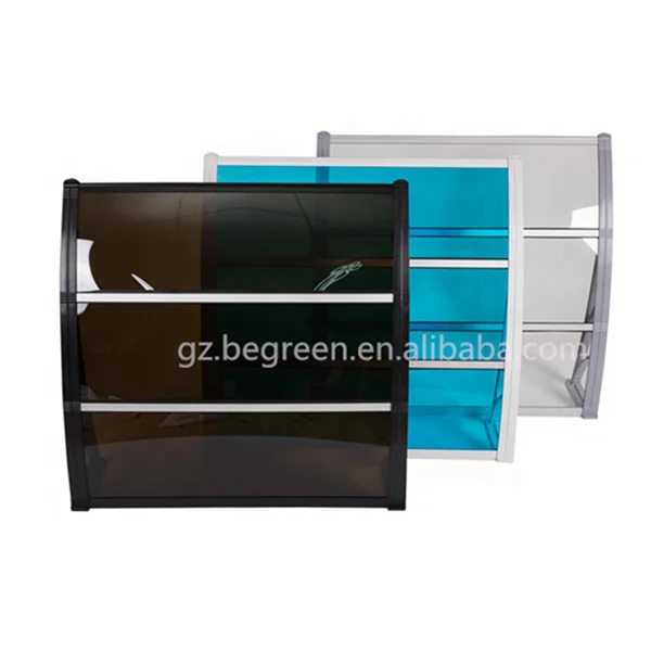
Polycarbonate Entrance Door Canopy Awning Wholesale Price Modern Design Alu Outdoor PC Solid Sheet Roof Awnning 