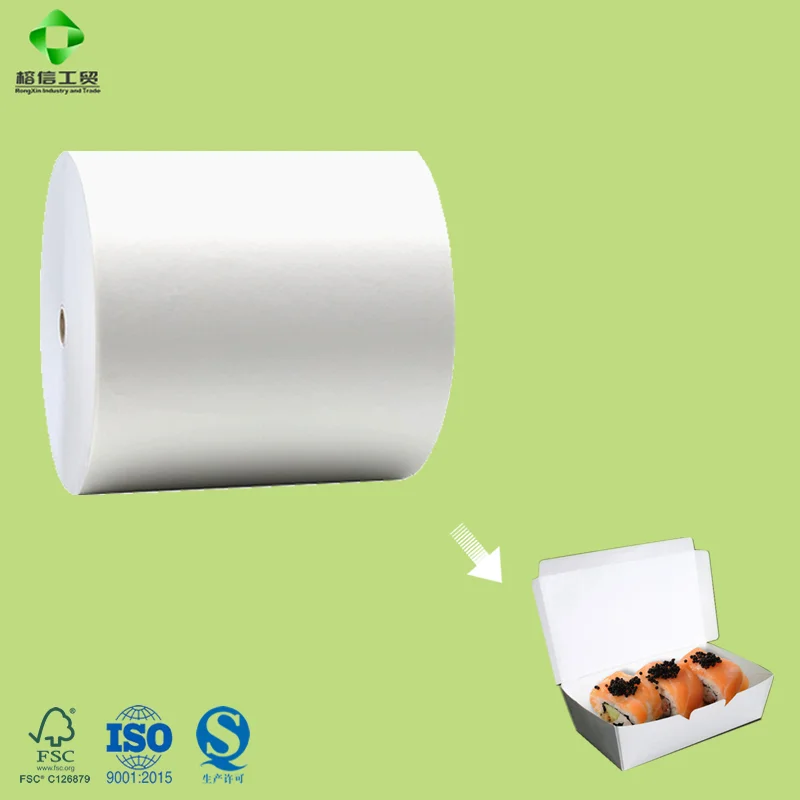 
PE coated paper for disposable take away chicken box cake box paper in jumbo roll 
