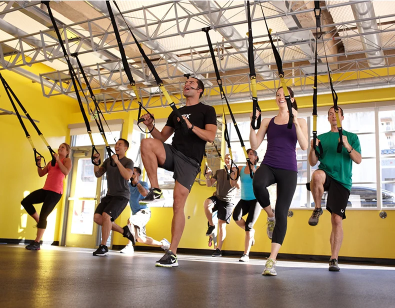 1100lb/500kg Fitness Kit Sling Trainer Hanging Training Belt  Exercise Home Workout Suspension Straps