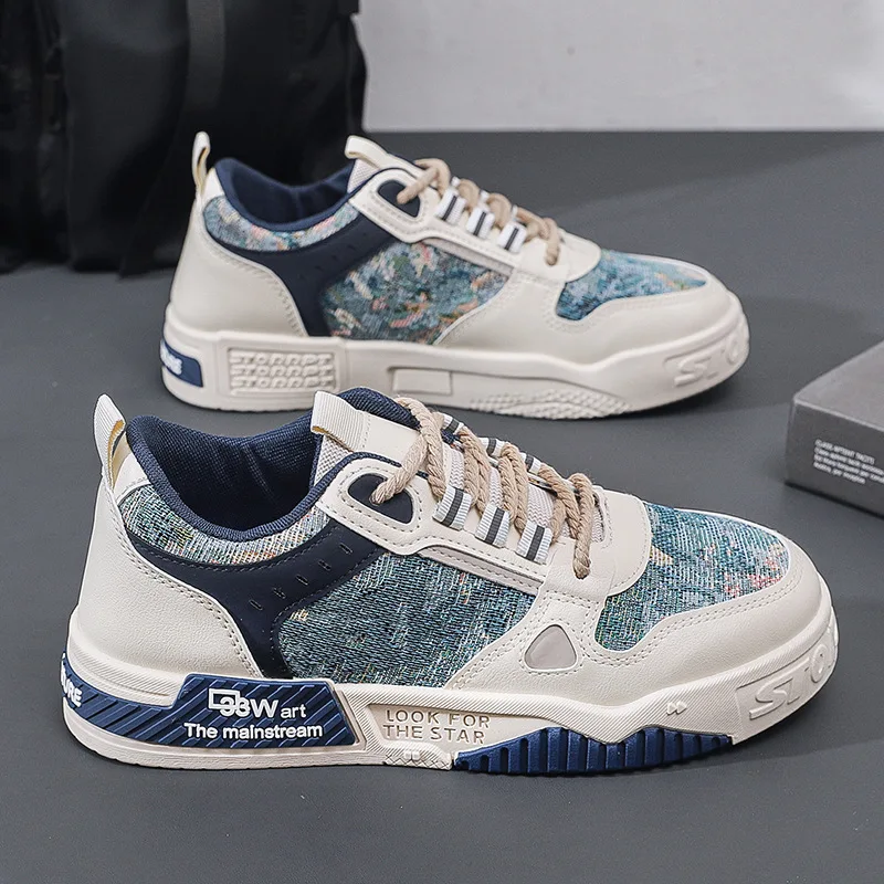 New Fashion Product Designer Customized Logo Sneakers Breathable Casual Flat Sports Walking Style Retro Shoes Custom For Men