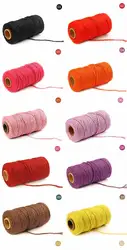 Colored handmade 3mm thick woven decorative hemp cotton DIY cotton cord