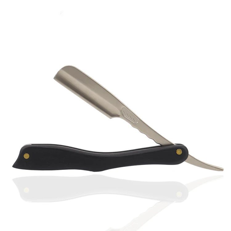 Новые роскошные бритвы с одной ручкой из эбенового дерева с прямыми лезвиями для мужчин, профессиональные инструменты для парикмахерской