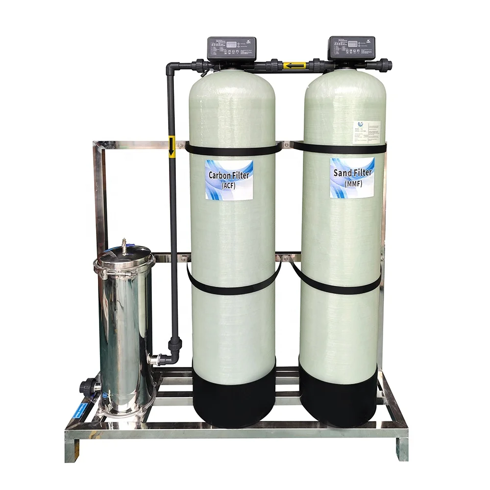 sand media and activated carbon filter frp tank runxin automatic filter valve water softener