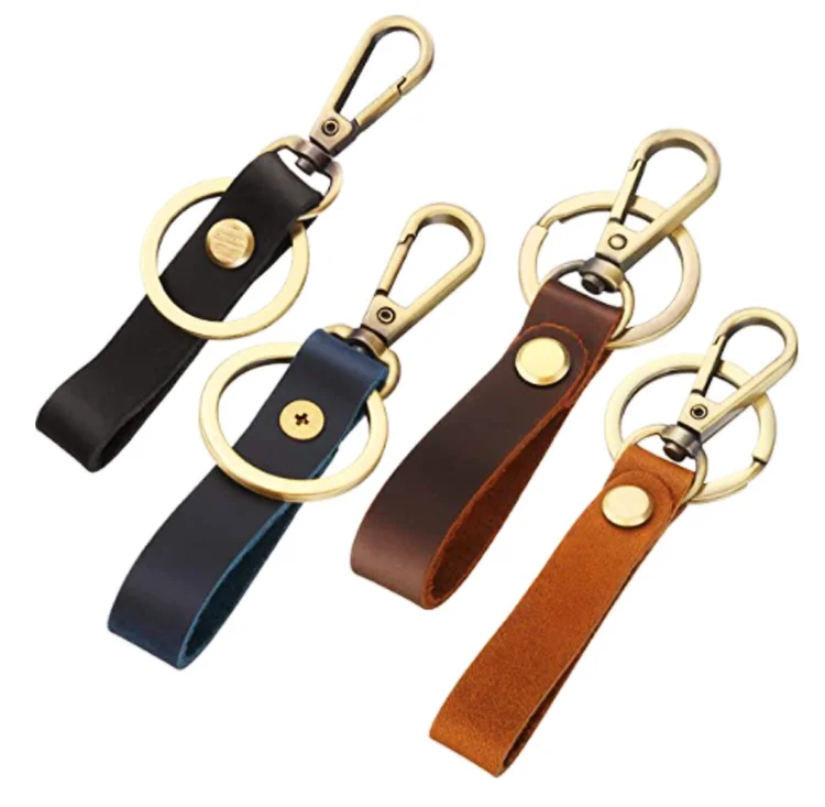 Oneway Wholesale Personalized Fashion Sublimation Blank Custom Logo Key Chain Leather Keychain