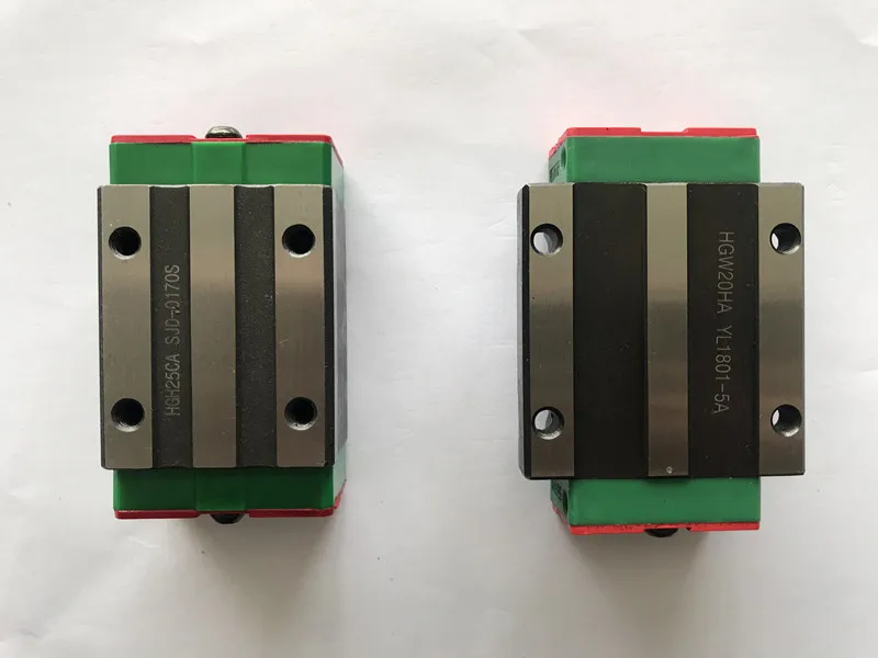 China hot sale linear guides hiwin linear guide rail 1000mm 2000mm hgw20 linear guide slider rails block bearing