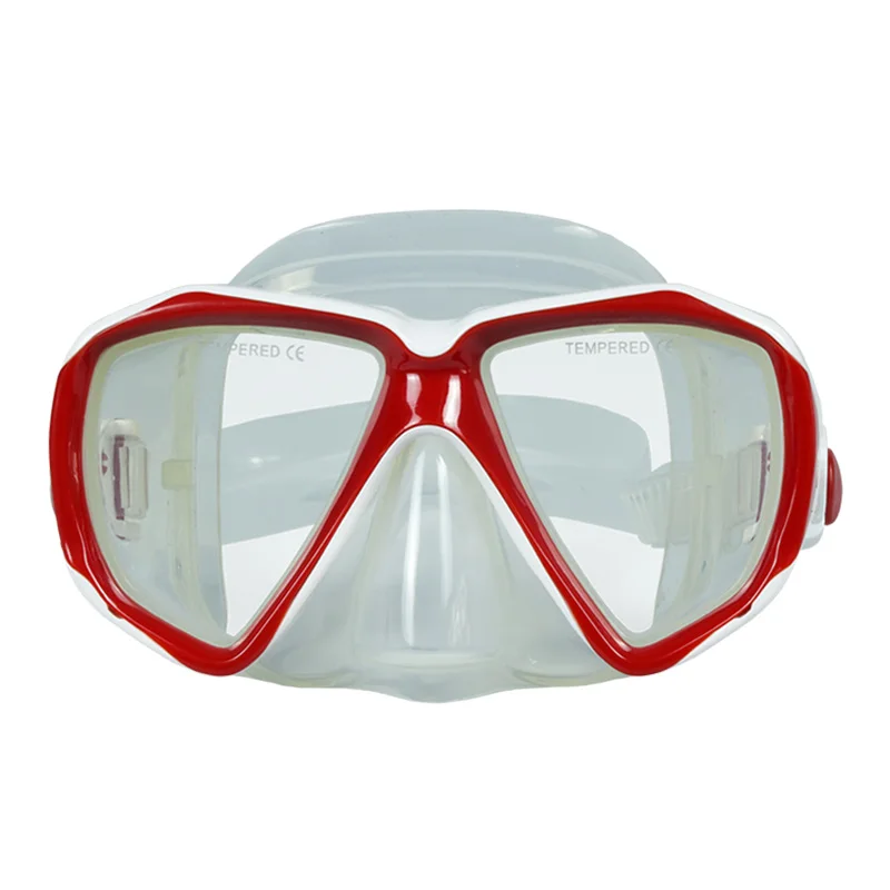 Маска для подводного плавания с силиконовой юбкой и ремешком для подводного плавания, подводного плавания и дайвинга